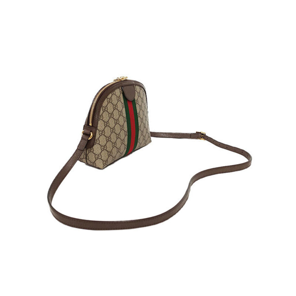 Gucci Brown Beige GG Ophidia Shoulder Supreme Canvas Ebony Bag